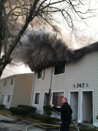 &quot; Structure Fire&quot; 747 Wrenn Rd Apt B 3/8/13